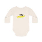 Caution: Cuteness Overload Baby Bodysuit – 314 Originals Long-Sleeve Organic Onesie - 314 Originals