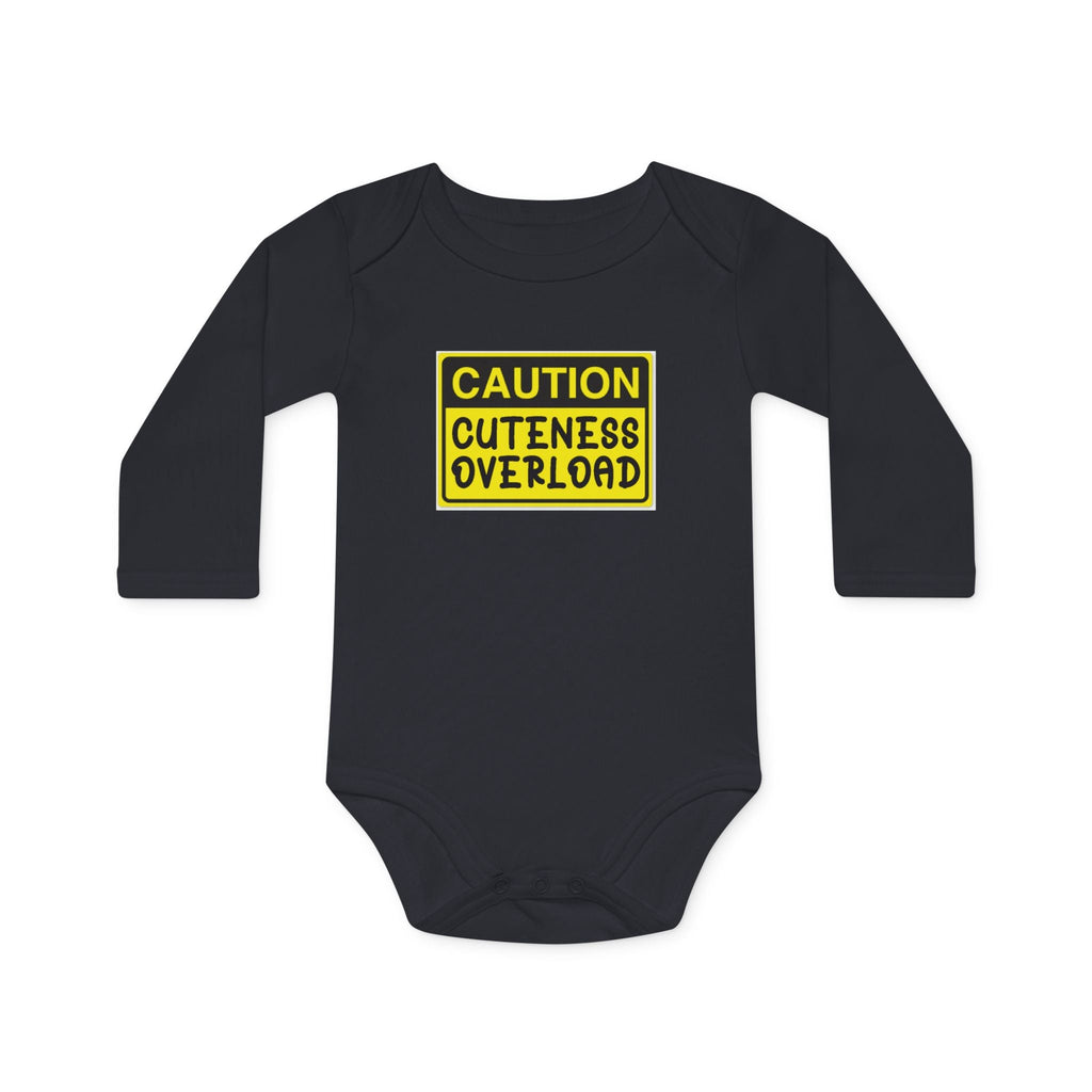 Caution: Cuteness Overload Baby Bodysuit – 314 Originals Long-Sleeve Organic Onesie - 314 Originals