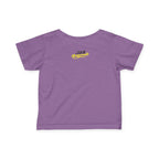 "Caution: Cuteness Overload" — Baby T‑Shirt (Yellow Warning Sign) - 314 Originals