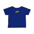 "Caution: Cuteness Overload" — Baby T‑Shirt (Yellow Warning Sign) - 314 Originals