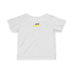 "Caution: Cuteness Overload" — Baby T‑Shirt (Yellow Warning Sign) - 314 Originals