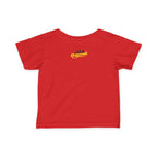 "Caution: Cuteness Overload" — Baby T‑Shirt (Yellow Warning Sign) - 314 Originals
