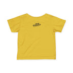 "Caution: Cuteness Overload" — Baby T‑Shirt (Yellow Warning Sign) - 314 Originals