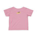 "Caution: Cuteness Overload" — Baby T‑Shirt (Yellow Warning Sign) - 314 Originals