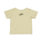 "Caution: Cuteness Overload" — Baby T‑Shirt (Yellow Warning Sign) - 314 Originals