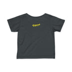 "Caution: Cuteness Overload" — Baby T‑Shirt (Yellow Warning Sign) - 314 Originals