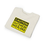 "Caution: Cuteness Overload" Kids Crewneck Toddler Sweatshirt - 314 Originals