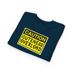 "Caution: Cuteness Overload" Kids Crewneck Toddler Sweatshirt - 314 Originals