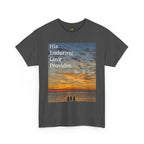 Christian Sunset T‑Shirt – "His Enduring Love Provides" Inspirational Gospel Tee - 314 Originals