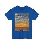 Christian Sunset T‑Shirt – "His Enduring Love Provides" Inspirational Gospel Tee - 314 Originals