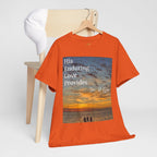 Christian Sunset T‑Shirt – "His Enduring Love Provides" Inspirational Gospel Tee - 314 Originals