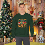 Christmas Cookie Sweatshirt - "I'm Just Here for the Cookies" Holiday Crewneck - 314 Originals