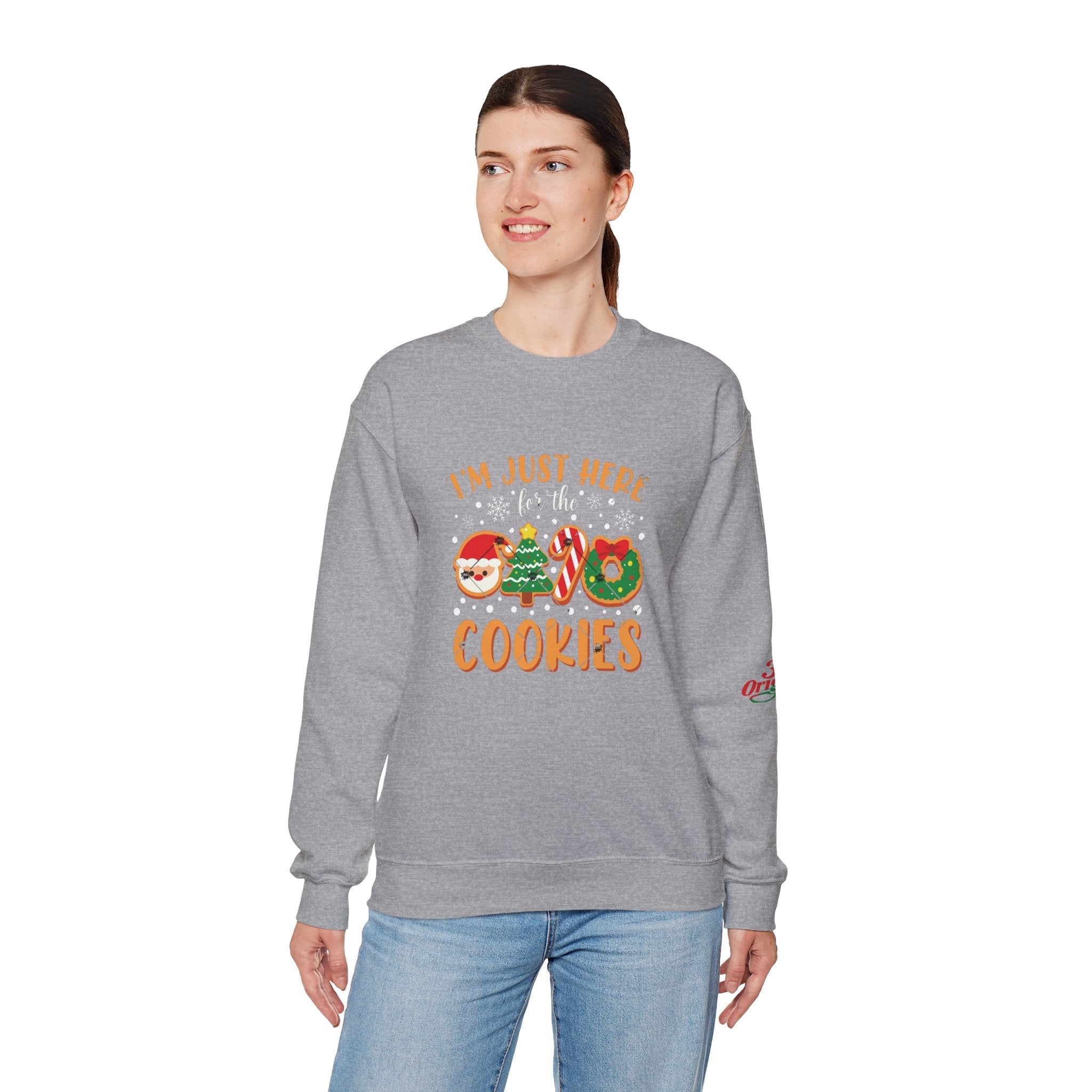Christmas Cookie Sweatshirt - "I'm Just Here for the Cookies" Holiday Crewneck - 314 Originals