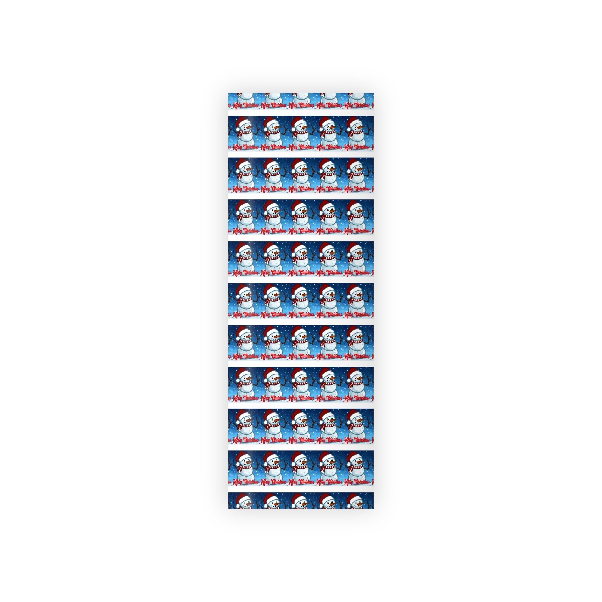 Christmas Snowman Wrapping Paper Roll — Holiday Gift Wrap with 'Merry Christmas' Design - 314 Originals