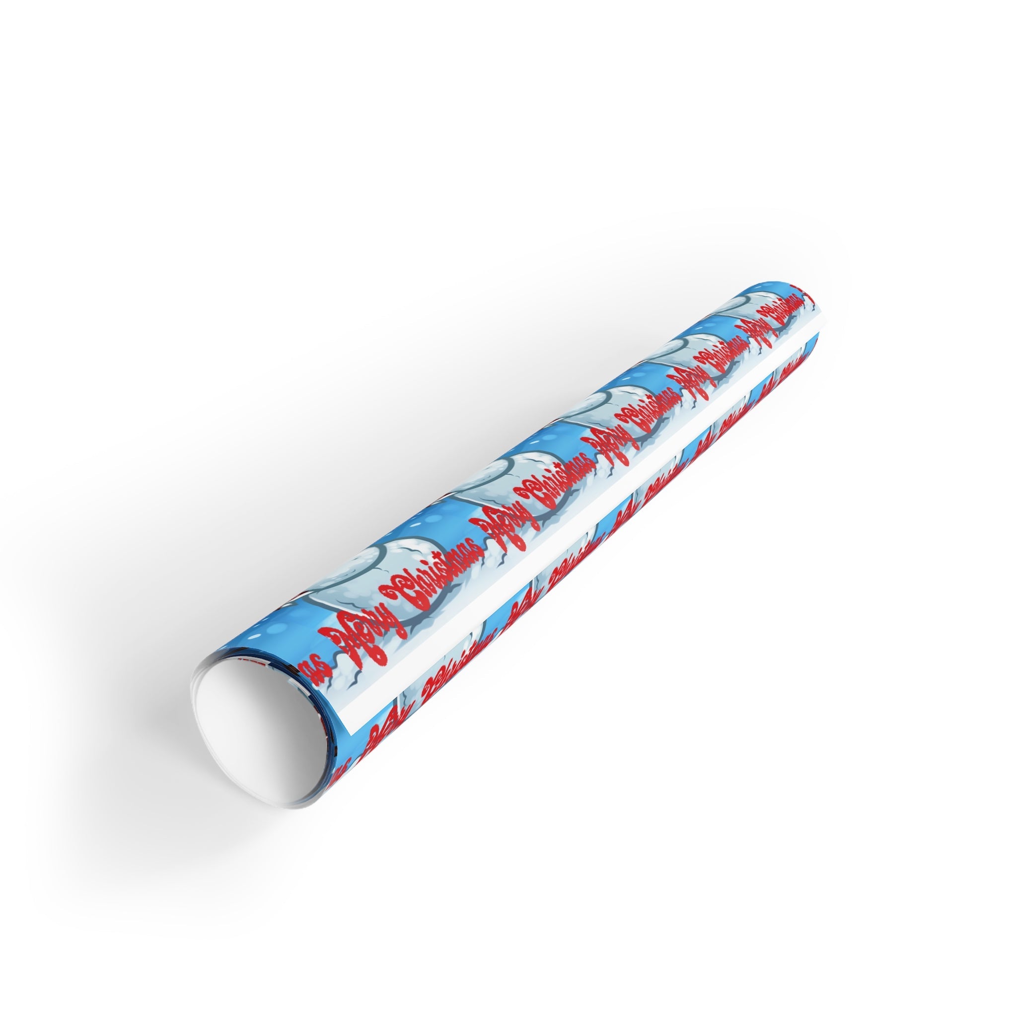 Christmas Snowman Wrapping Paper Roll — Holiday Gift Wrap with 'Merry Christmas' Design - 314 Originals
