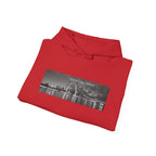 City Skyline Hoodie — Black & White Waterfront Panorama Pullover - 314 Originals