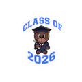 Class of 2026 Graduation Bear Sticker — Cute Cap & Gown Kiss-Cut Sticker for Students - 314 Originals