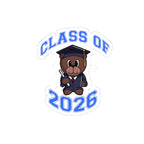 Class of 2026 Graduation Bear Sticker — Cute Cap & Gown Kiss-Cut Sticker for Students - 314 Originals