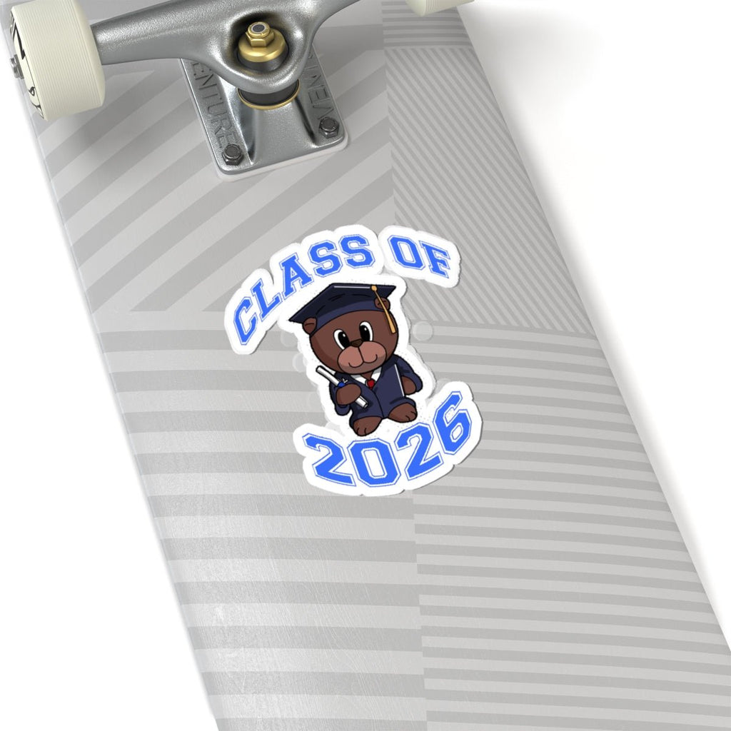 Class of 2026 Graduation Bear Sticker — Cute Cap & Gown Kiss-Cut Sticker for Students - 314 Originals
