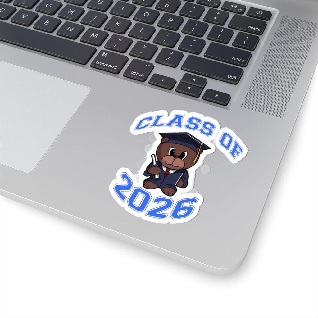 Class of 2026 Graduation Bear Sticker — Cute Cap & Gown Kiss-Cut Sticker for Students - 314 Originals