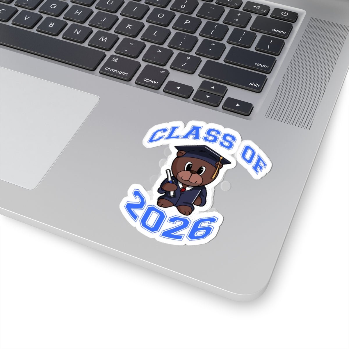 Class of 2026 Graduation Bear Sticker — Cute Cap & Gown Kiss-Cut Sticker for Students - 314 Originals