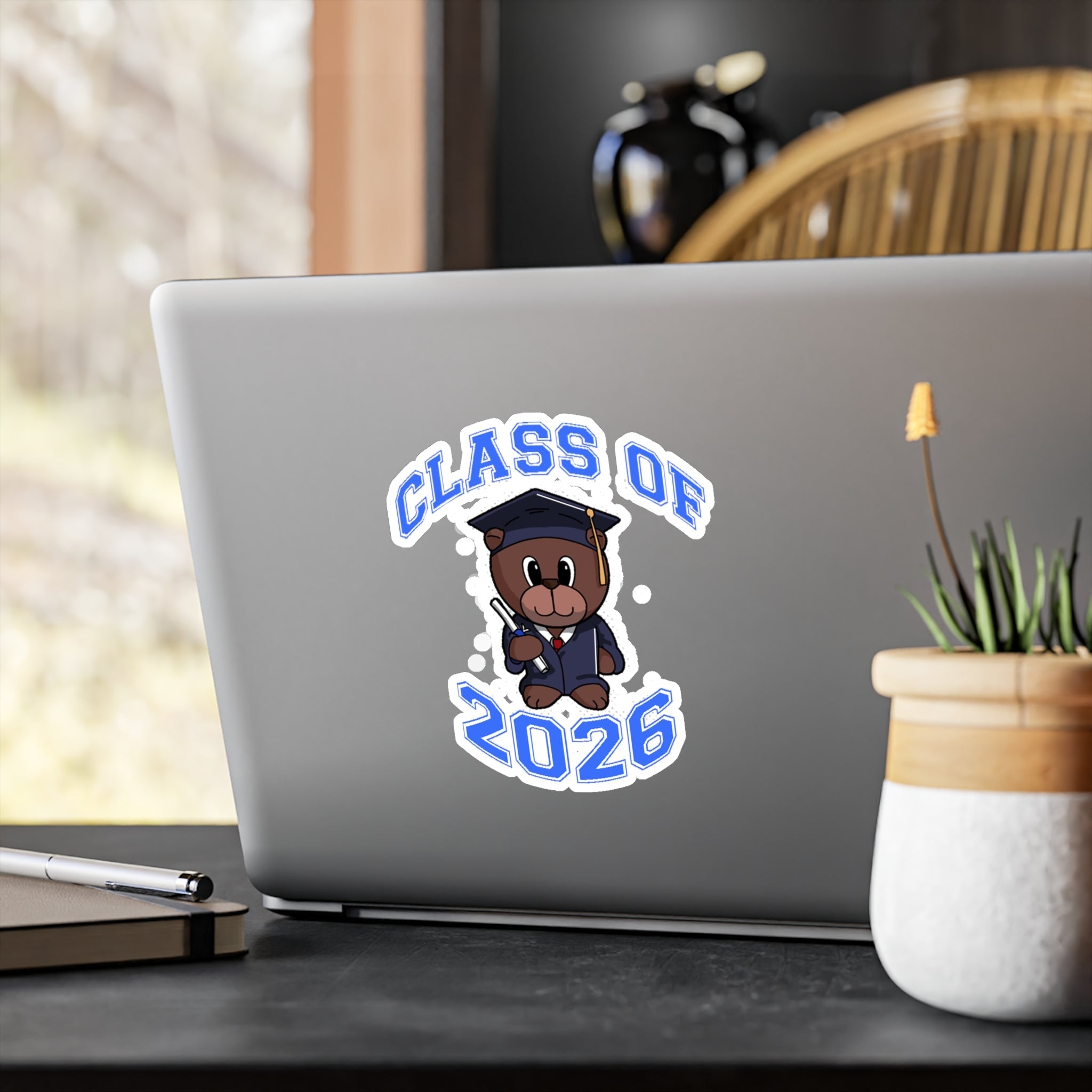 Class of 2026 Graduation Bear Sticker — Kiss-Cut Vinyl Decal for Cars, Laptops & Gifts - 314 Originals