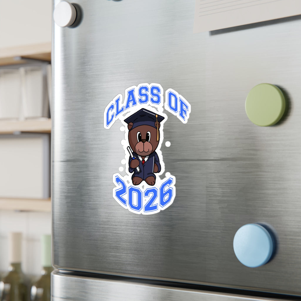 Class of 2026 Graduation Bear Sticker — Kiss-Cut Vinyl Decal for Cars, Laptops & Gifts - 314 Originals
