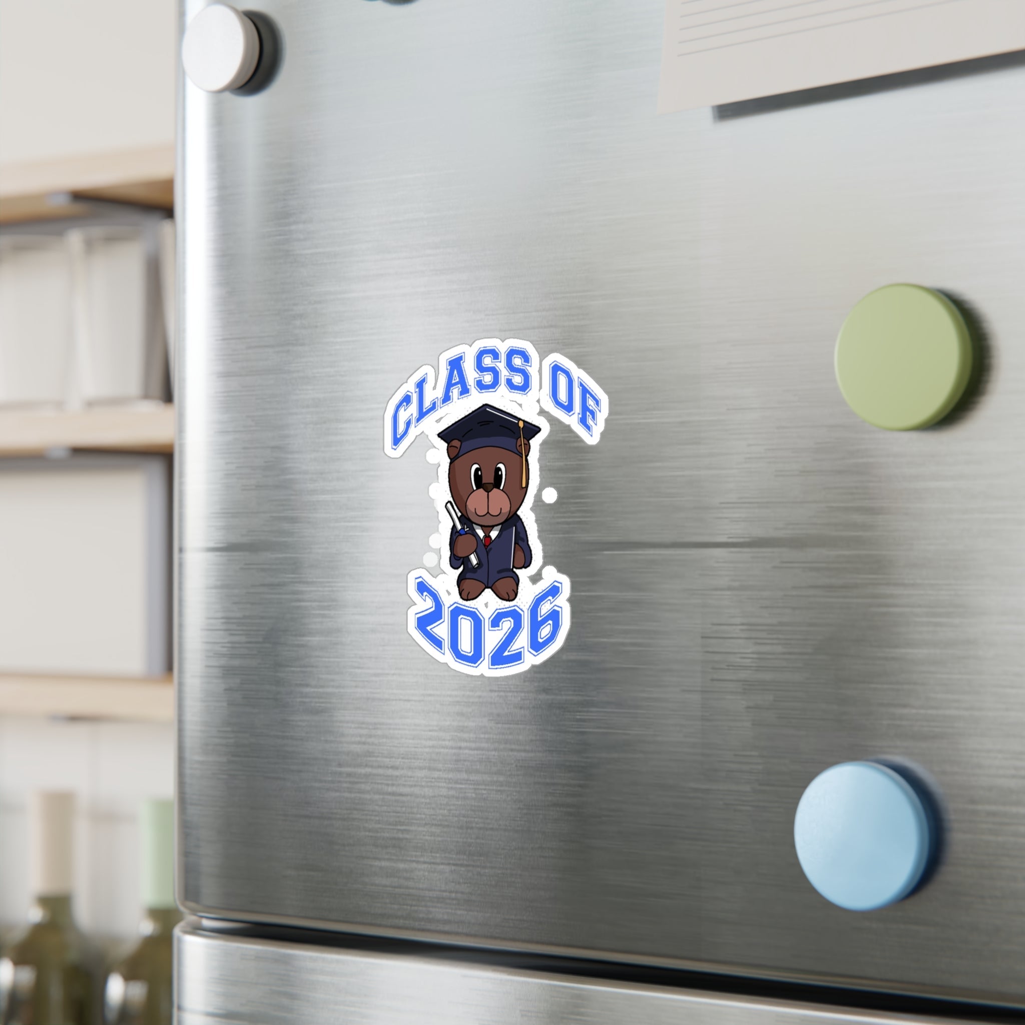 Class of 2026 Graduation Bear Sticker — Kiss-Cut Vinyl Decal for Cars, Laptops & Gifts - 314 Originals