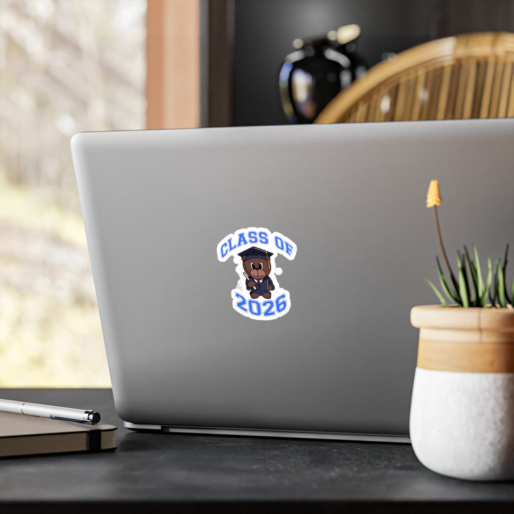 Class of 2026 Graduation Bear Sticker — Kiss-Cut Vinyl Decal for Cars, Laptops & Gifts - 314 Originals