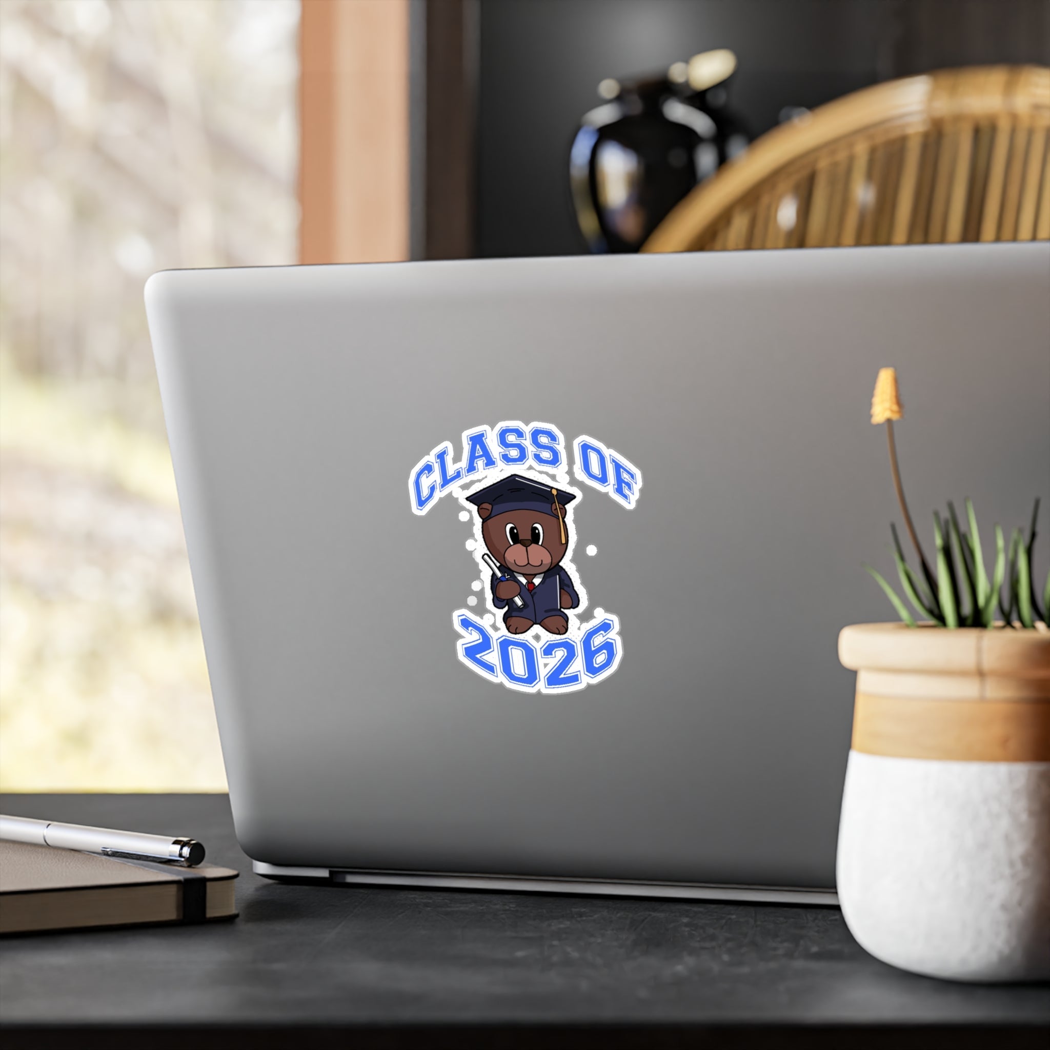 Class of 2026 Graduation Bear Sticker — Kiss-Cut Vinyl Decal for Cars, Laptops & Gifts - 314 Originals