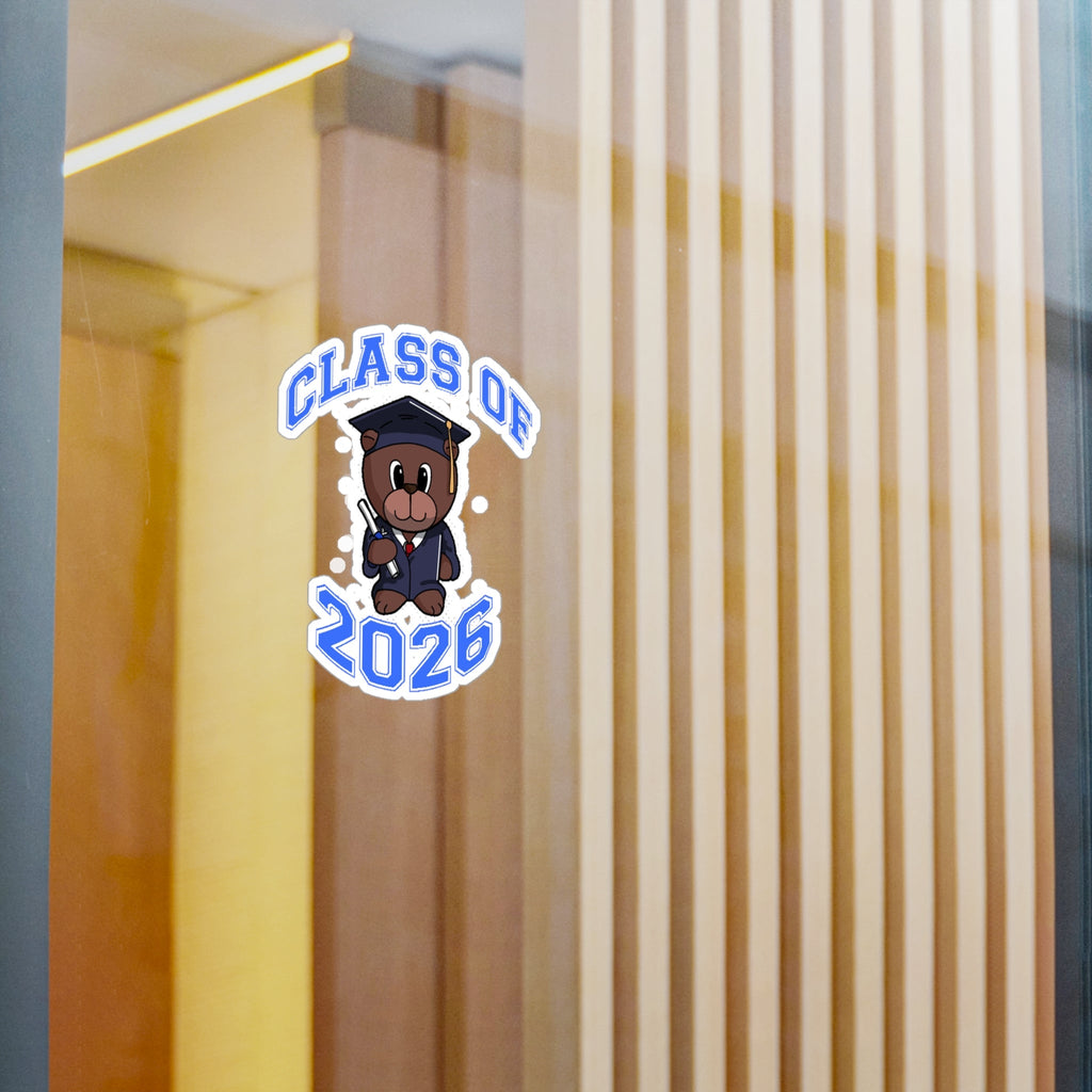 Class of 2026 Graduation Bear Sticker — Kiss-Cut Vinyl Decal for Cars, Laptops & Gifts - 314 Originals