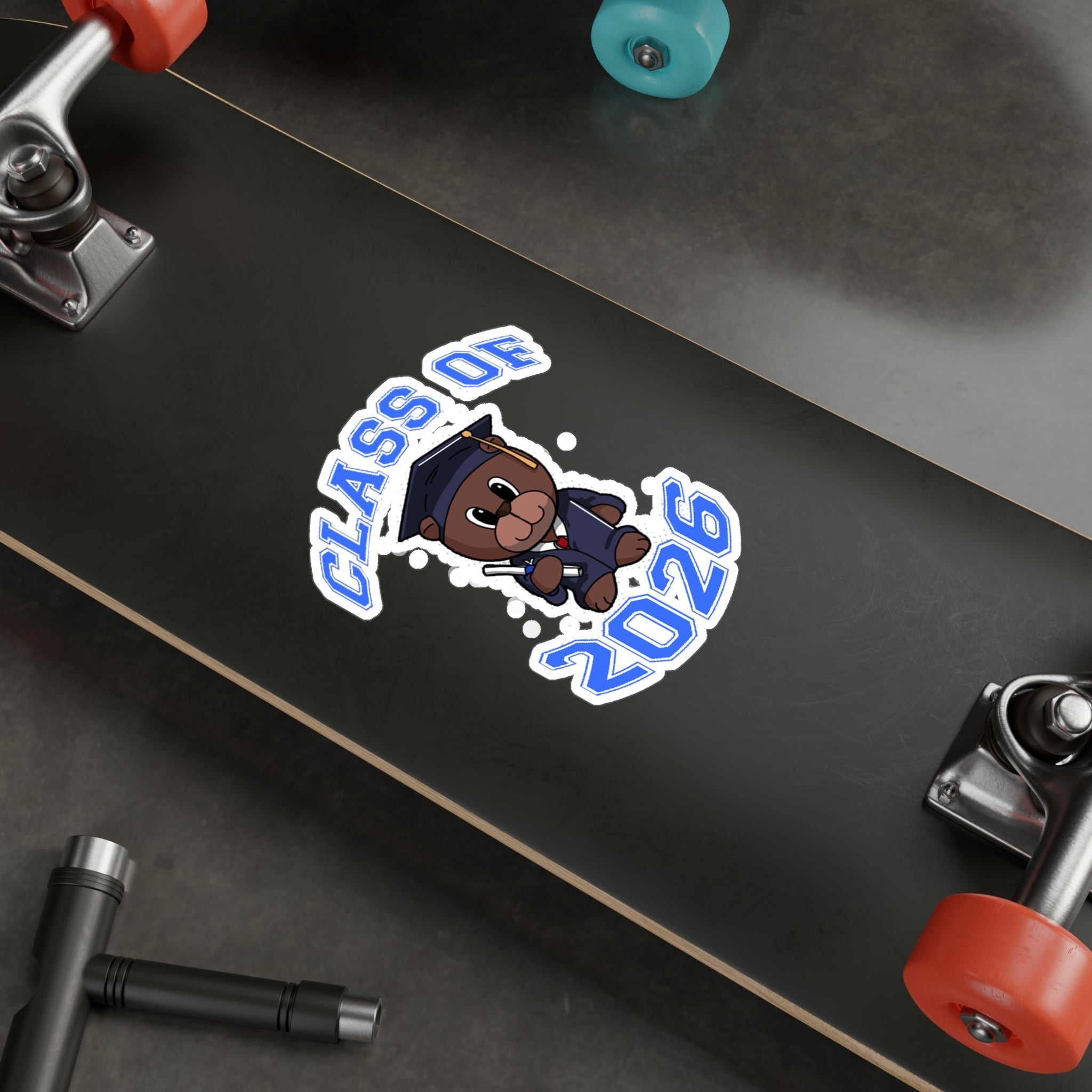 Class of 2026 Graduation Bear Sticker — Kiss-Cut Vinyl Decal for Cars, Laptops & Gifts - 314 Originals