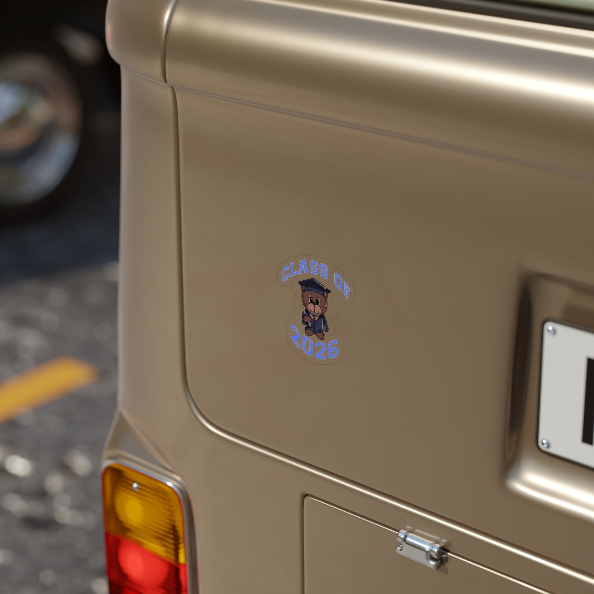 Class of 2026 Graduation Bear Sticker — Transparent Die-Cut Outdoor Sticker - 314 Originals
