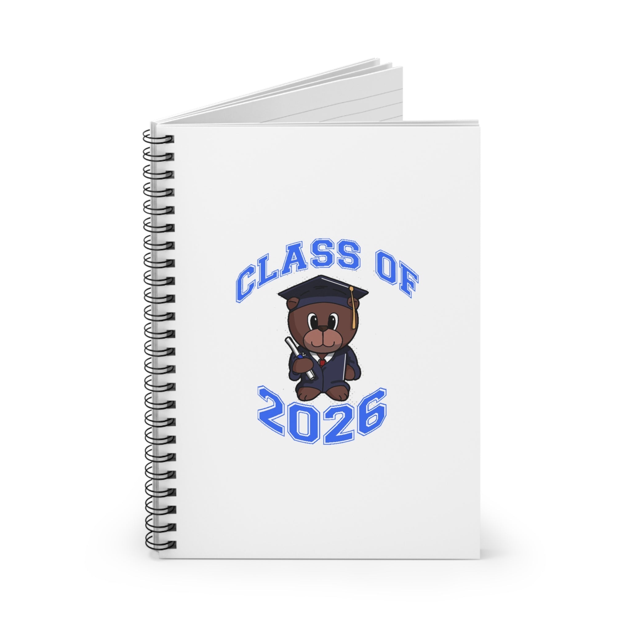 Class of 2026 Graduation Notebook — Cute Bear Grad Spiral Notebook - 314 Originals