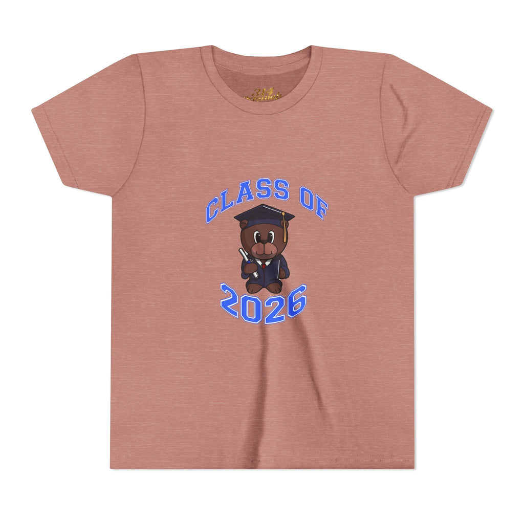 Class of 2026 Kids Graduation T‑Shirt — Cute Graduate Bear Youth Tee - 314 Originals