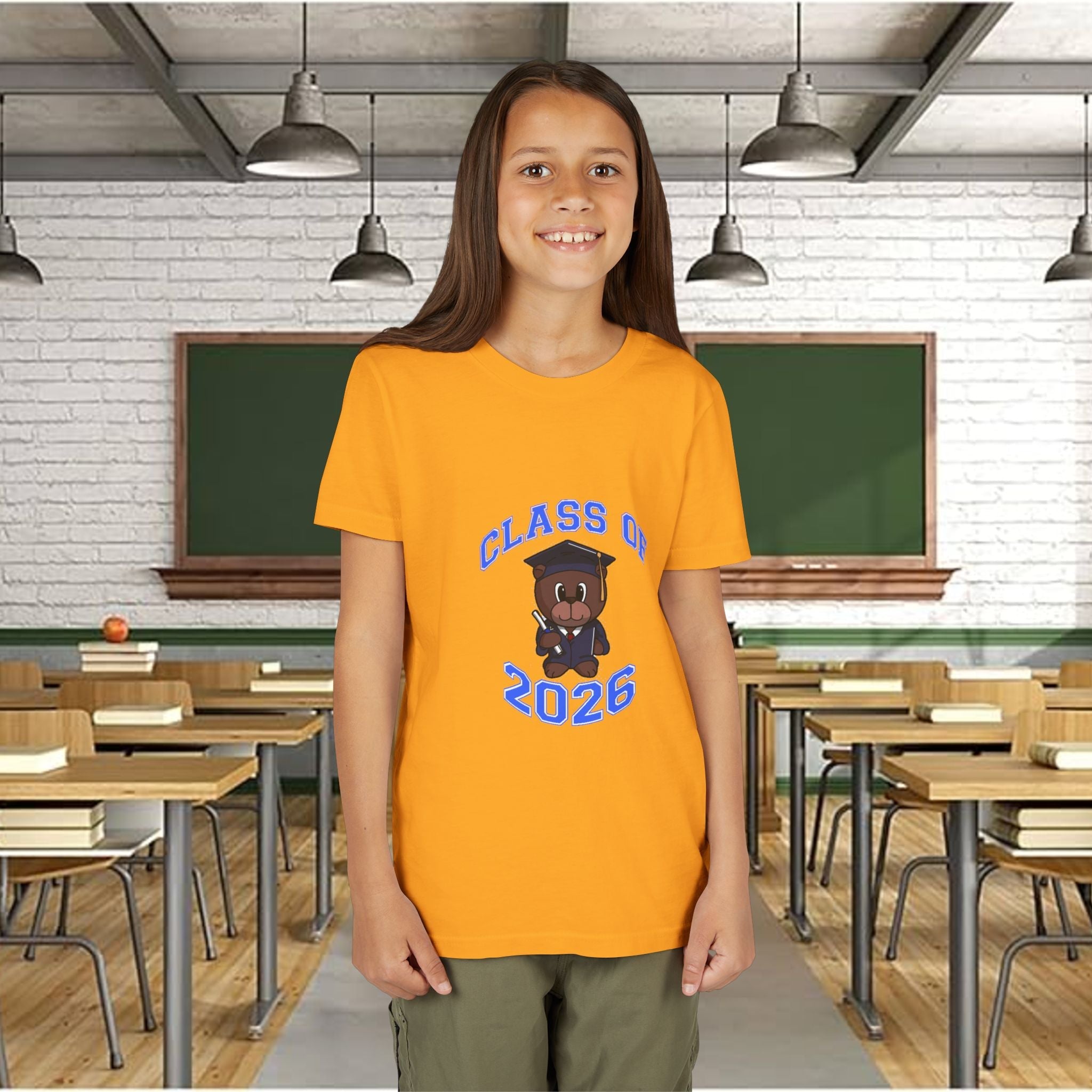 Class of 2026 Kids Graduation T‑Shirt — Cute Graduate Bear Youth Tee - 314 Originals