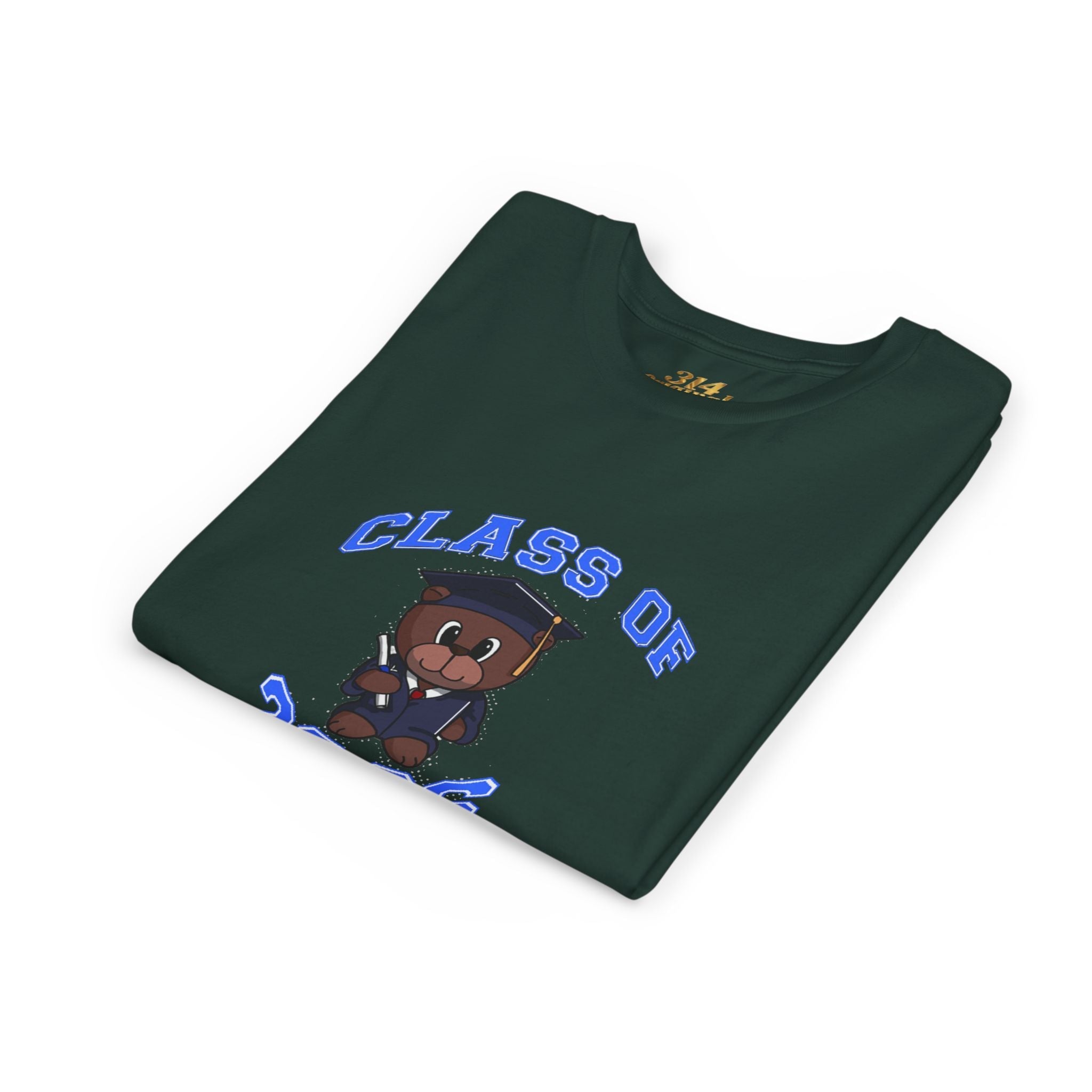 Class of 2026 Kids Graduation T‑Shirt — Cute Graduate Bear Youth Tee - 314 Originals
