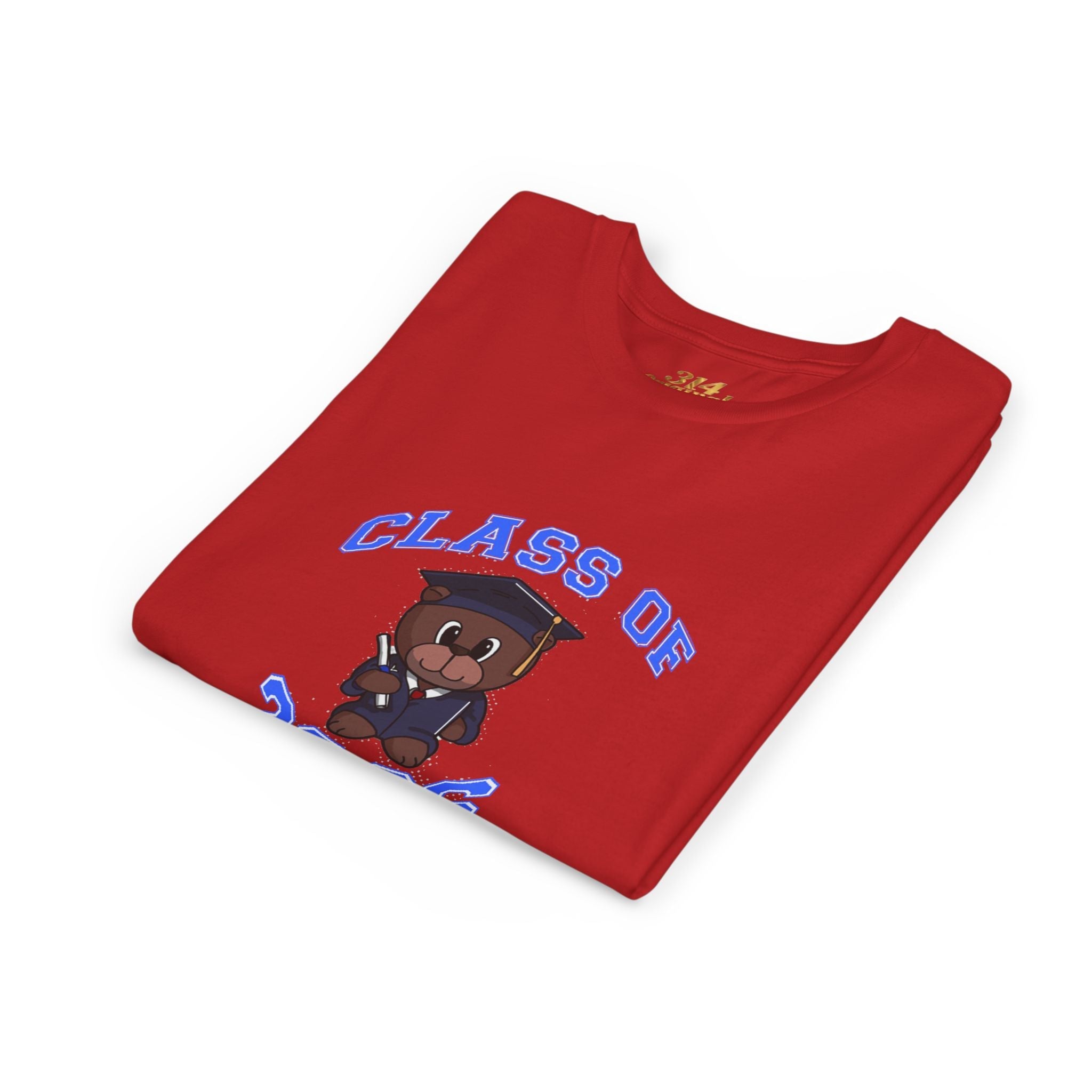 Class of 2026 Kids Graduation T‑Shirt — Cute Graduate Bear Youth Tee - 314 Originals
