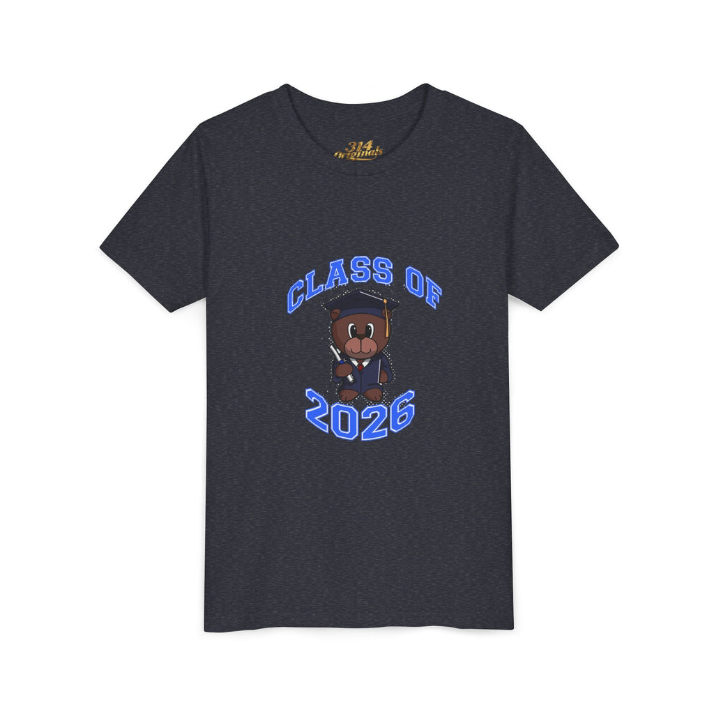 Class of 2026 Kids Graduation T‑Shirt — Cute Graduate Bear Youth Tee - 314 Originals