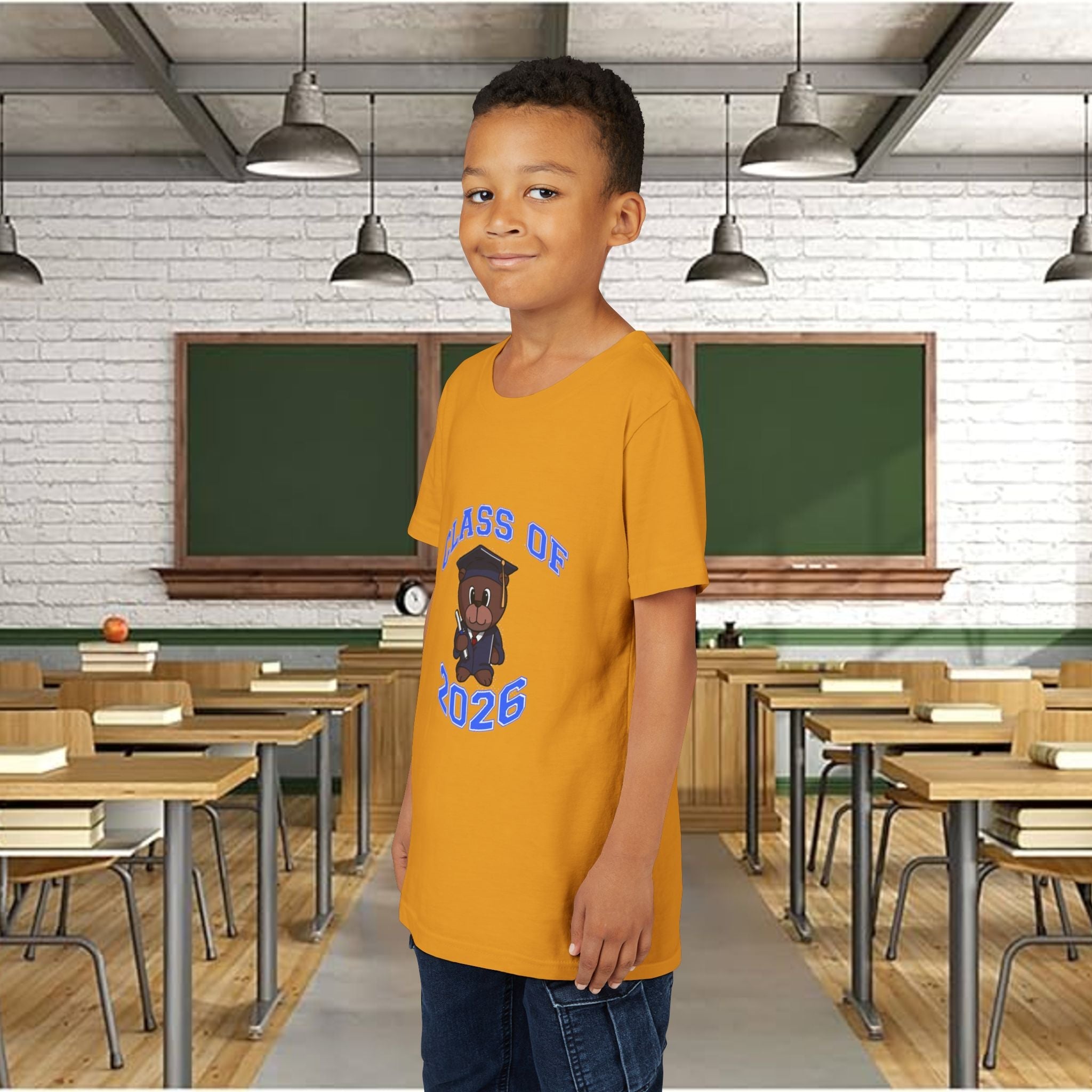 Class of 2026 Kids Graduation T‑Shirt — Cute Graduate Bear Youth Tee - 314 Originals