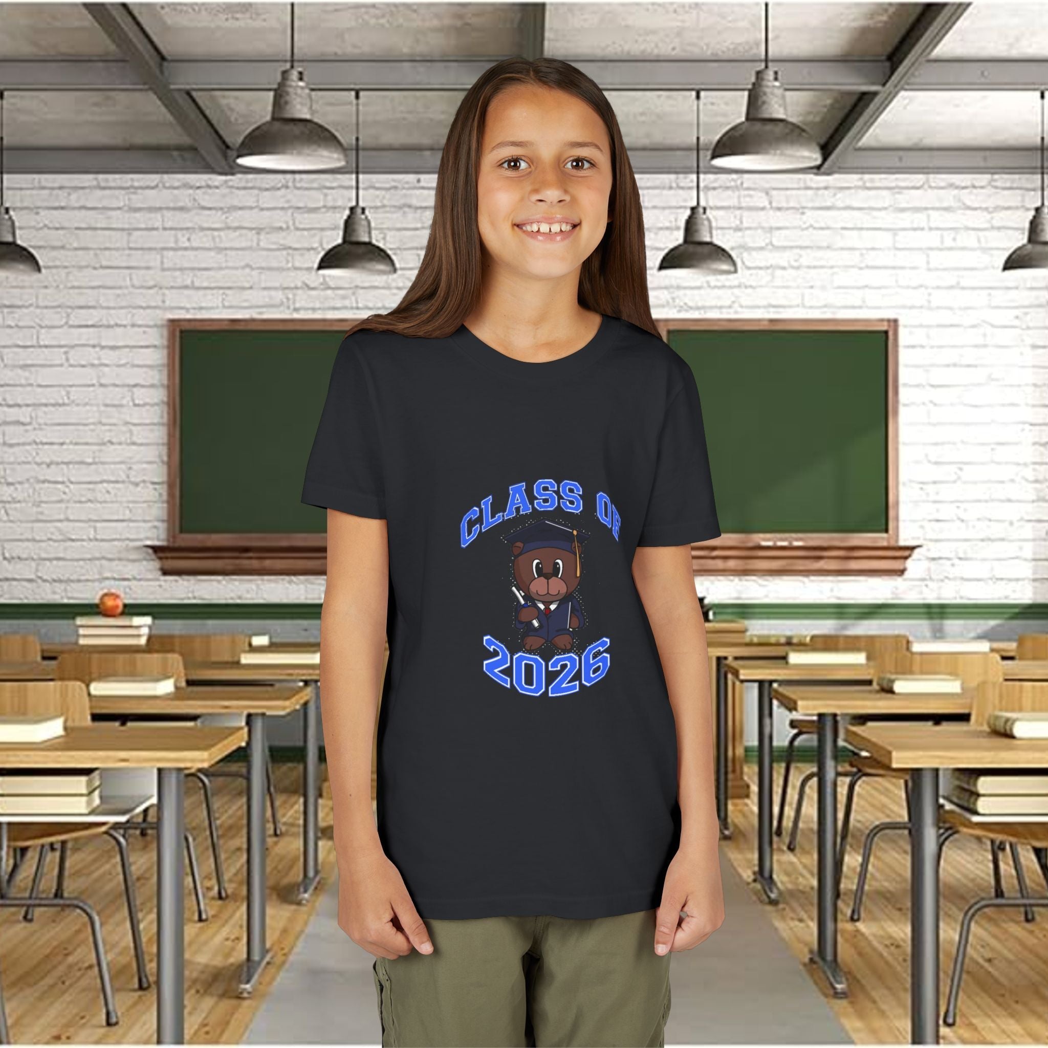 Class of 2026 Kids Graduation T‑Shirt — Cute Graduate Bear Youth Tee - 314 Originals