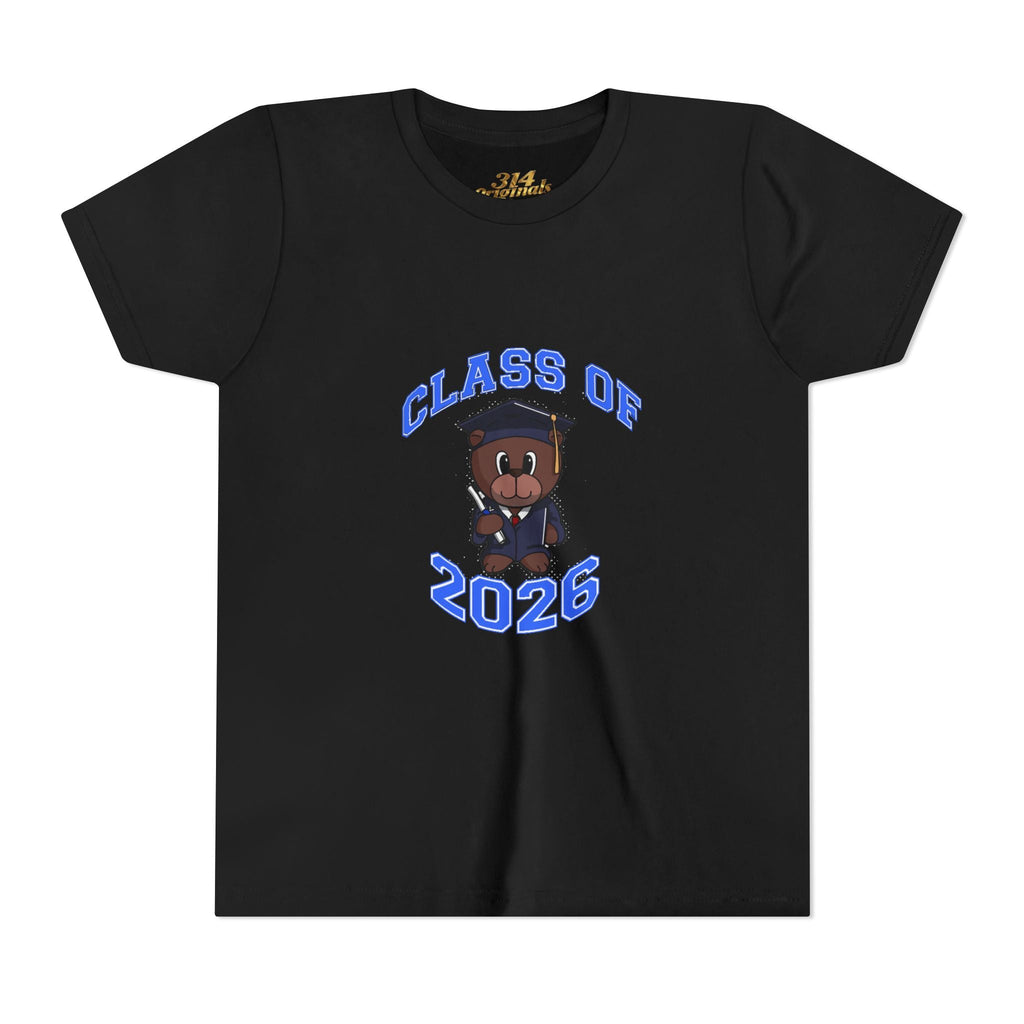 Class of 2026 Kids Graduation T‑Shirt — Cute Graduate Bear Youth Tee - 314 Originals
