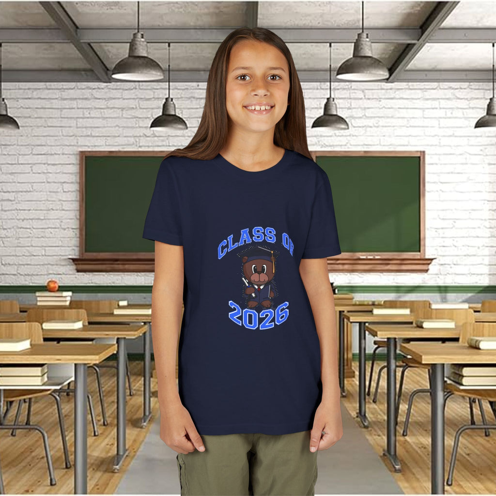 Class of 2026 Kids Graduation T‑Shirt — Cute Graduate Bear Youth Tee - 314 Originals