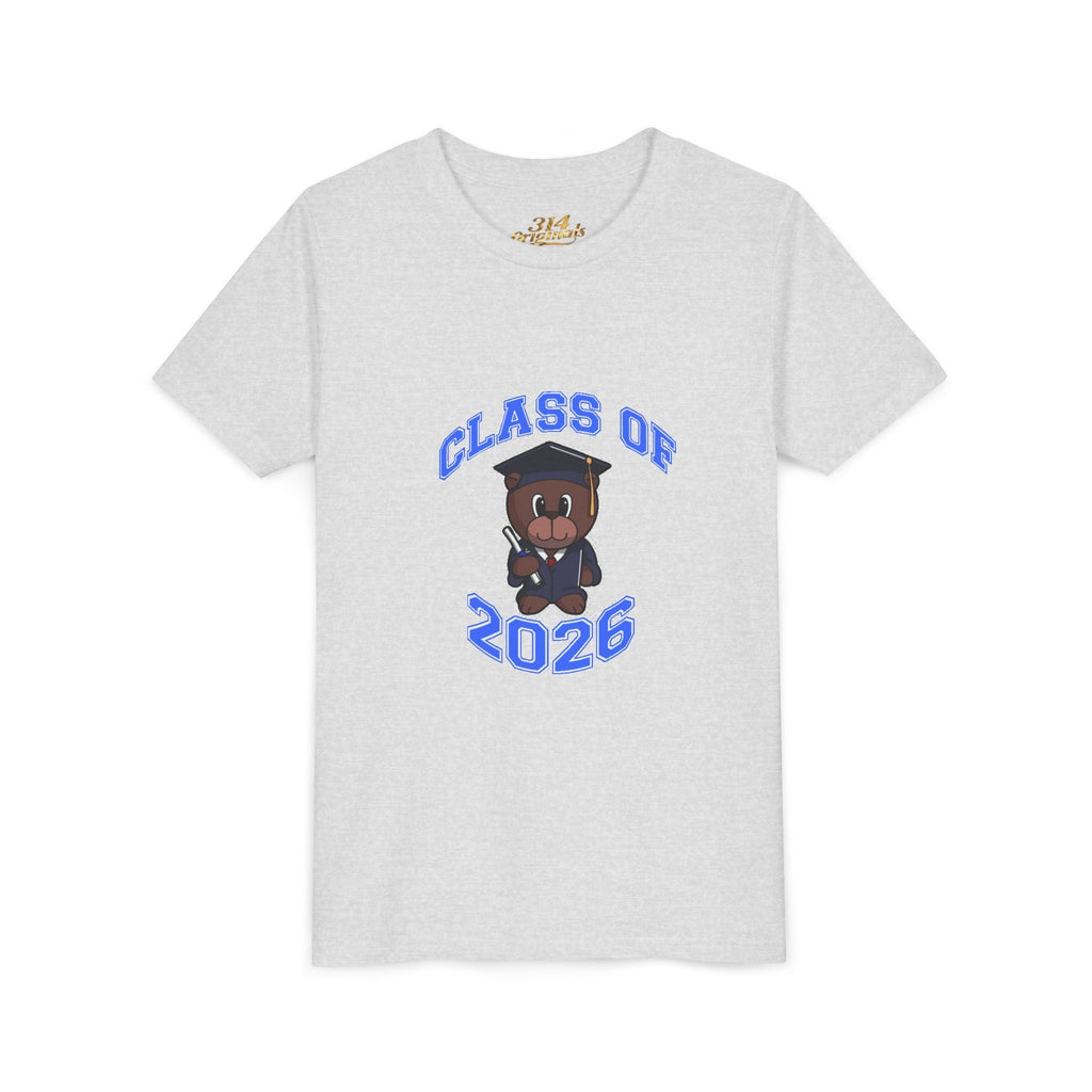 Class of 2026 Kids Graduation T‑Shirt — Cute Graduate Bear Youth Tee - 314 Originals