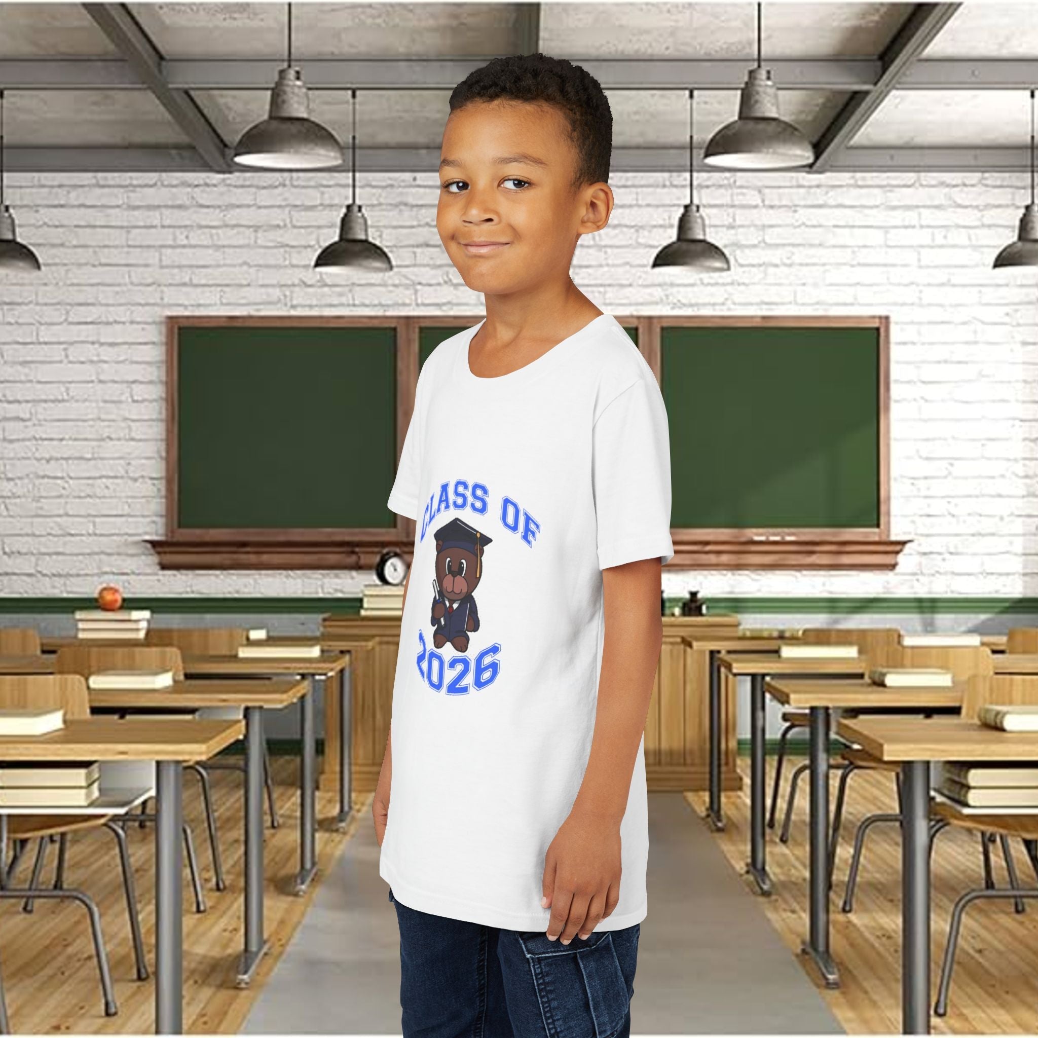 Class of 2026 Kids Graduation T‑Shirt — Cute Graduate Bear Youth Tee - 314 Originals