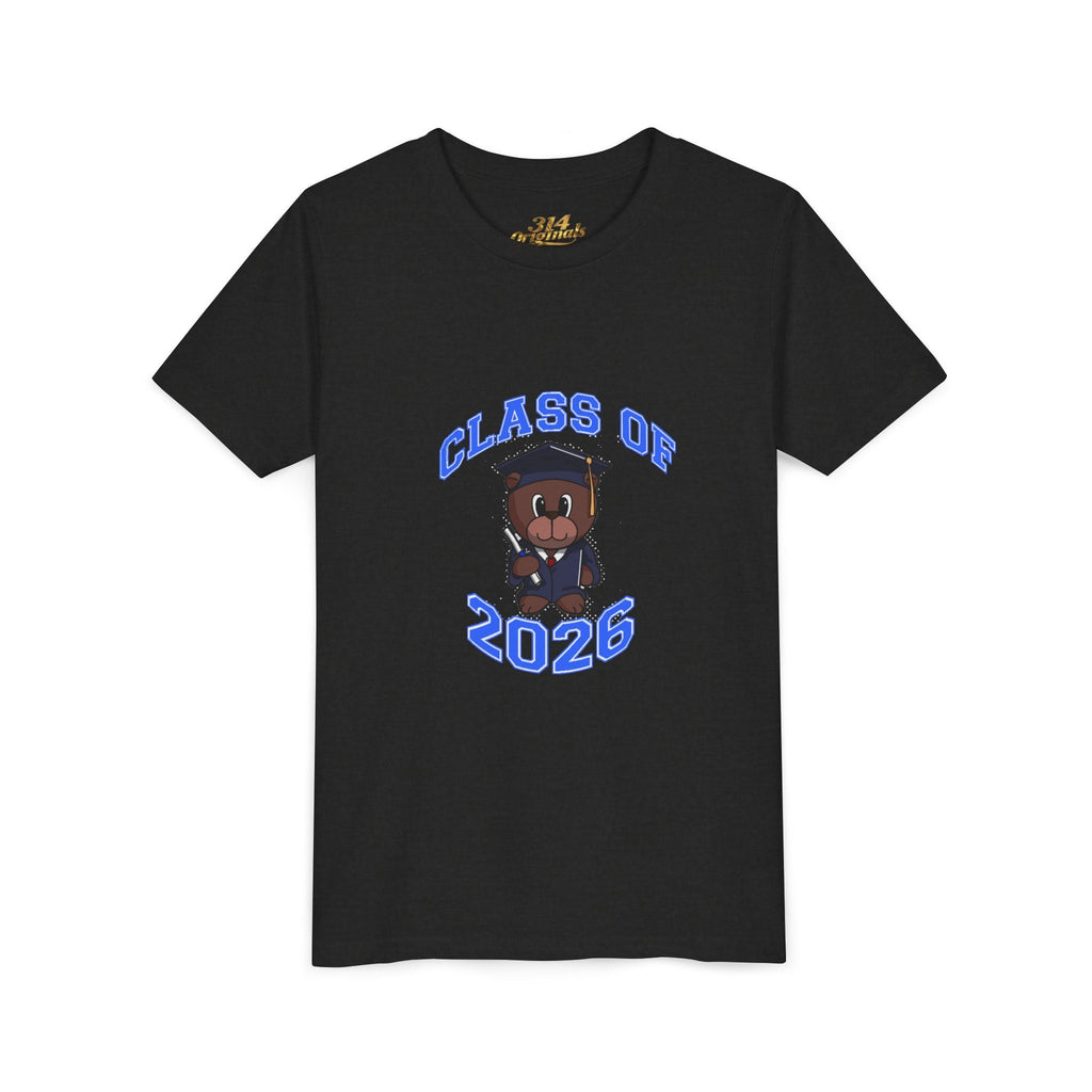 Class of 2026 Kids Graduation T‑Shirt — Cute Graduate Bear Youth Tee - 314 Originals