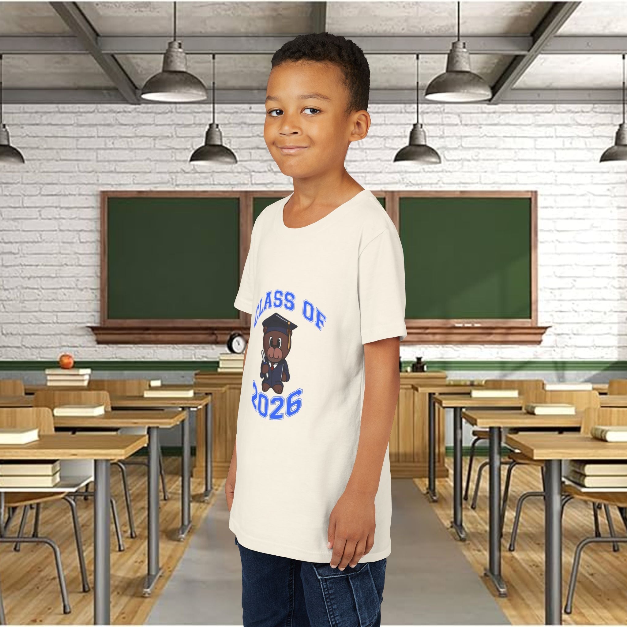 Class of 2026 Kids Graduation T‑Shirt — Cute Graduate Bear Youth Tee - 314 Originals