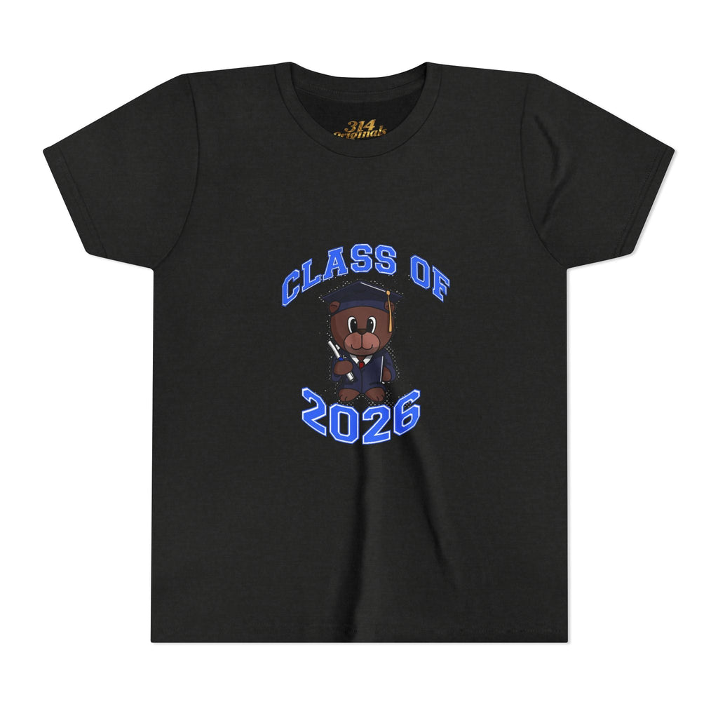 Class of 2026 Kids Graduation T‑Shirt — Cute Graduate Bear Youth Tee - 314 Originals