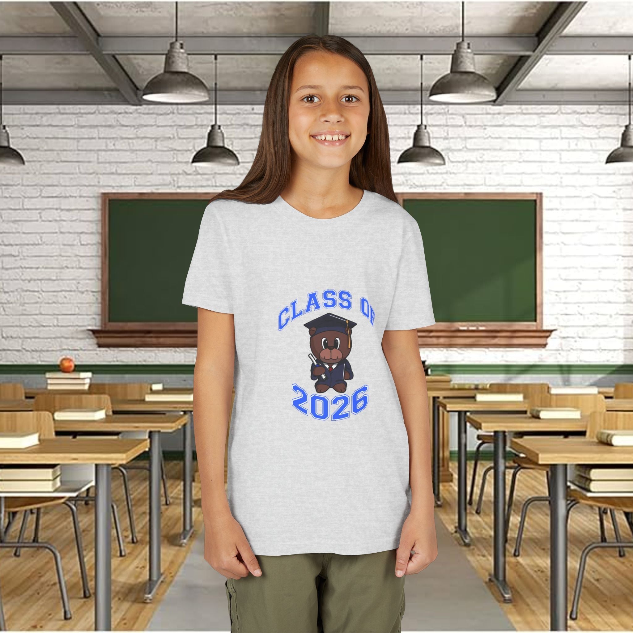 Class of 2026 Kids Graduation T‑Shirt — Cute Graduate Bear Youth Tee - 314 Originals