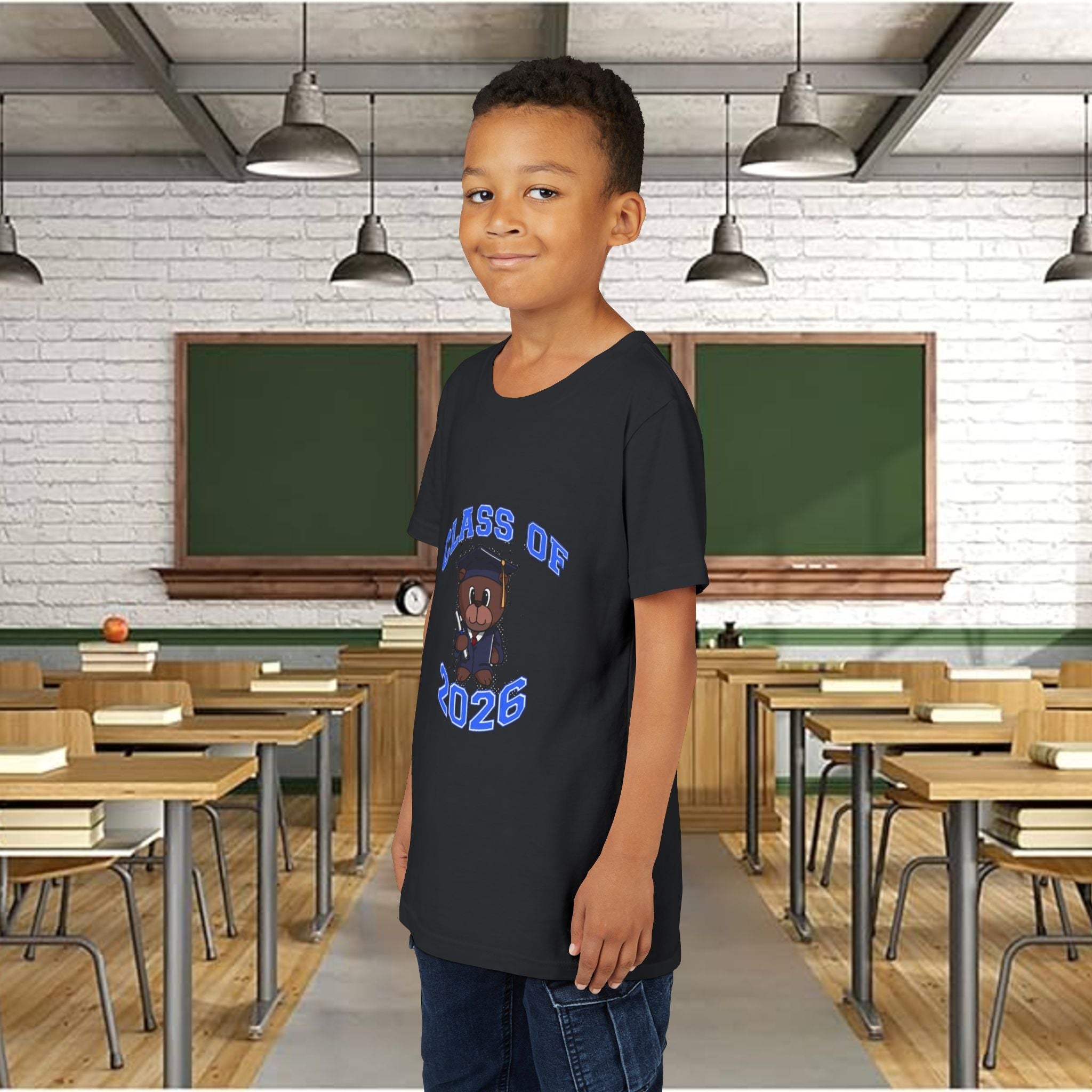 Class of 2026 Kids Graduation T‑Shirt — Cute Graduate Bear Youth Tee - 314 Originals